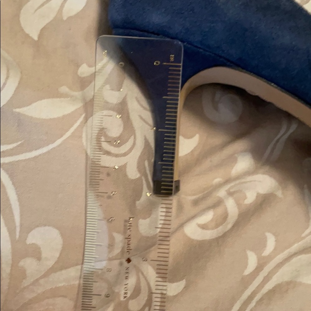 Blue Suede Pumps - Picture 4 of 8